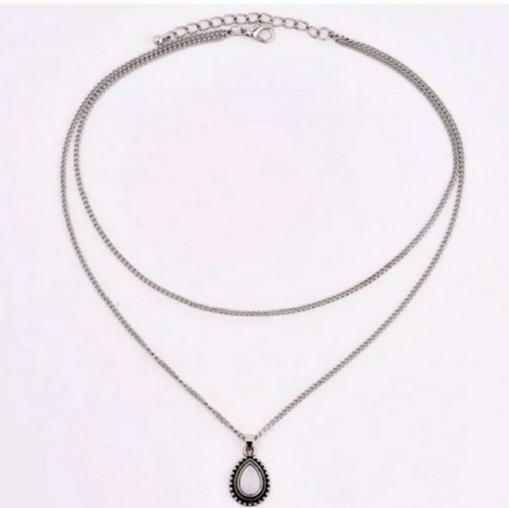 NEW Retro Dip Pendant Boho Bohemian Necklace - Picture 2 of 3